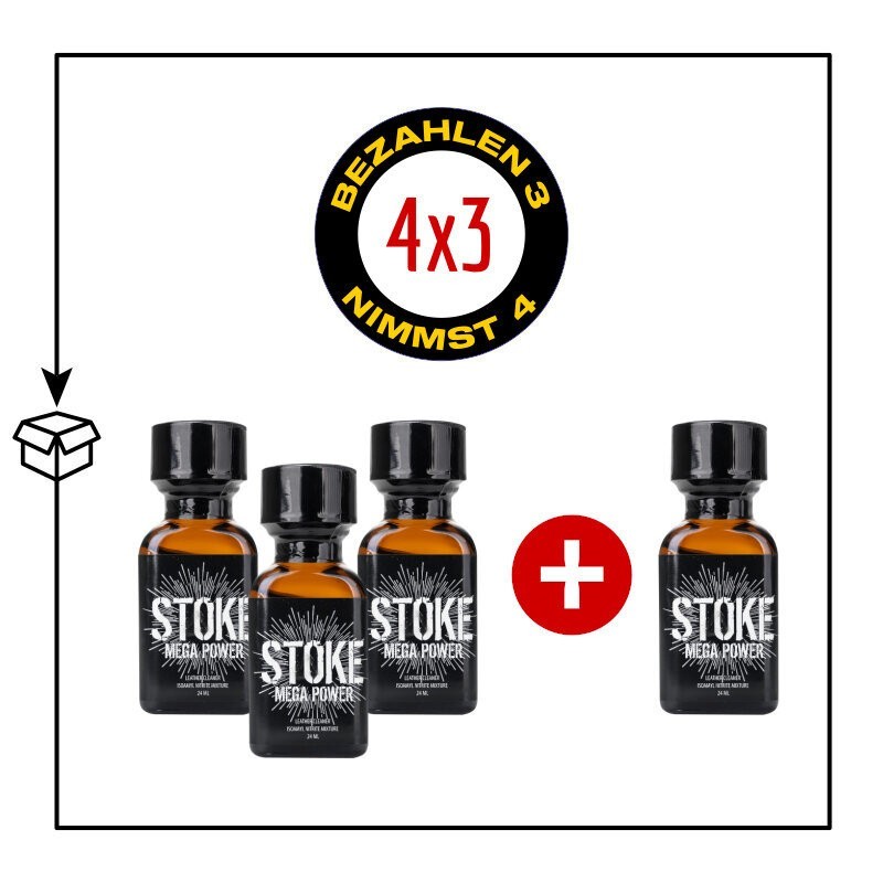 PACK 4 POPPERS STOKE 24ML