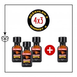 PACK 4 POPPERS DRAGON STRONG 24ML