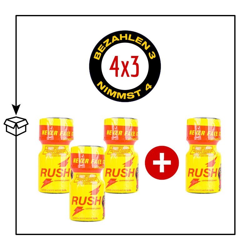 pack 4 poppers rush original 9ml pwd