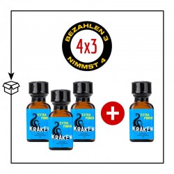 PACK 4 POPPERS KRAKEN 24ML