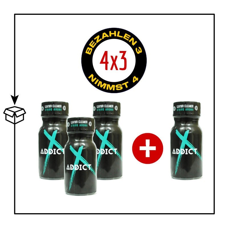 PACK 4 POPPERS ADDICT 10ML