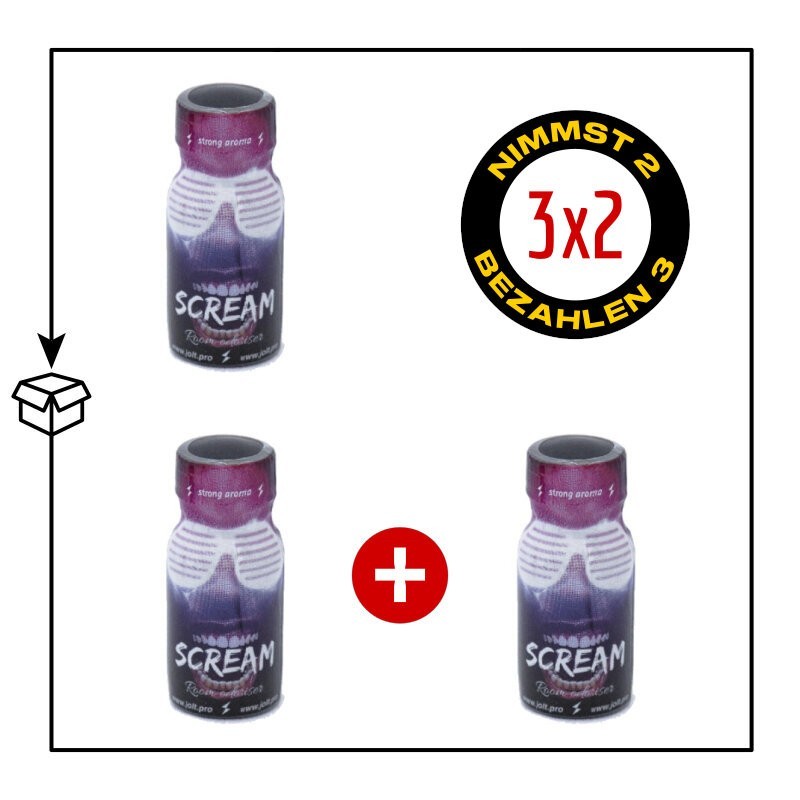 PACK 3 POPPERS SCREAM 13ML